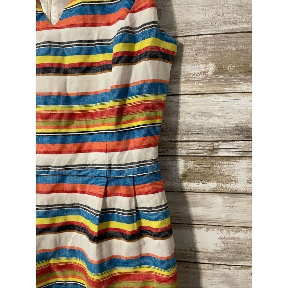 Tommy Hilfiger Sleeveless Striped Dress Size 2 A Line Colorful Above The Knee - Picture 2 of 6